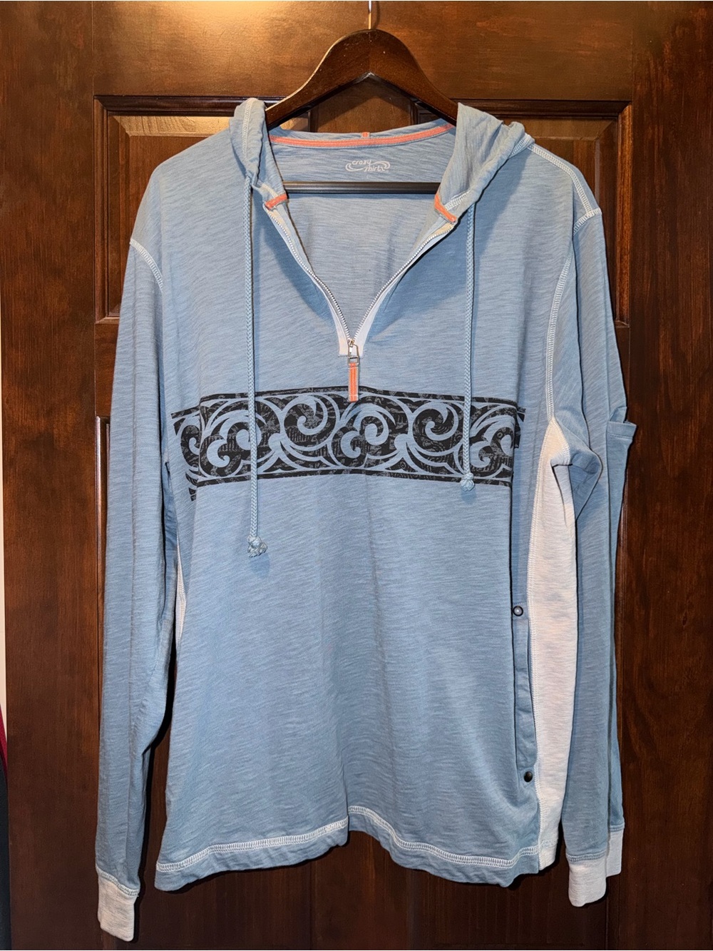 Crazy Shirts Hawaii Long Sleeve Longboard Hooded Tee
